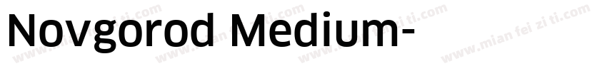 Novgorod Medium字体转换